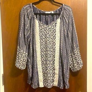 Patterned Blouse (1X)
